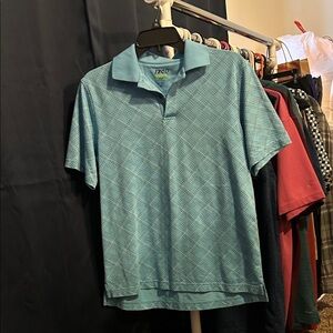 Izod Men's Aqua Polo Shirt